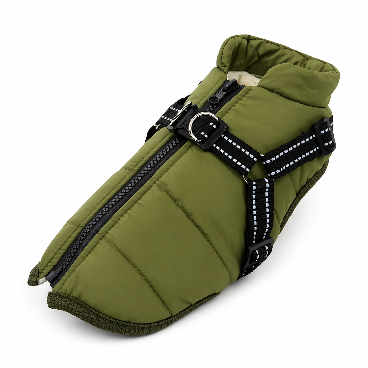 Winter Dog Jacket with Harness - Waterproof Coat