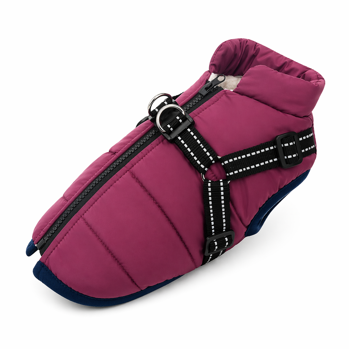 Winter Dog Jacket with Harness - Waterproof Coat