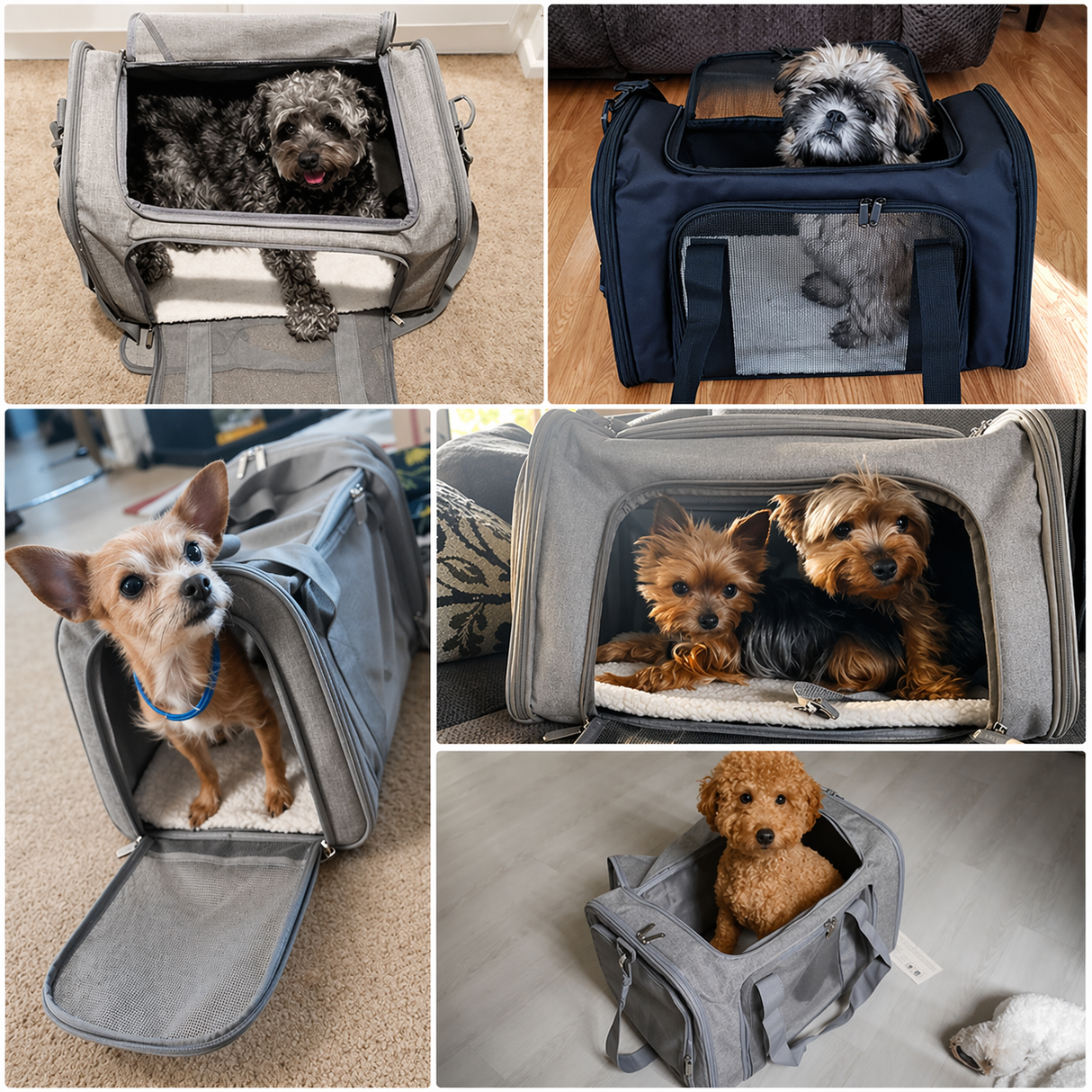 Airline Approved Pet Carrier - Soft Travel Bag for Cats & Dogs