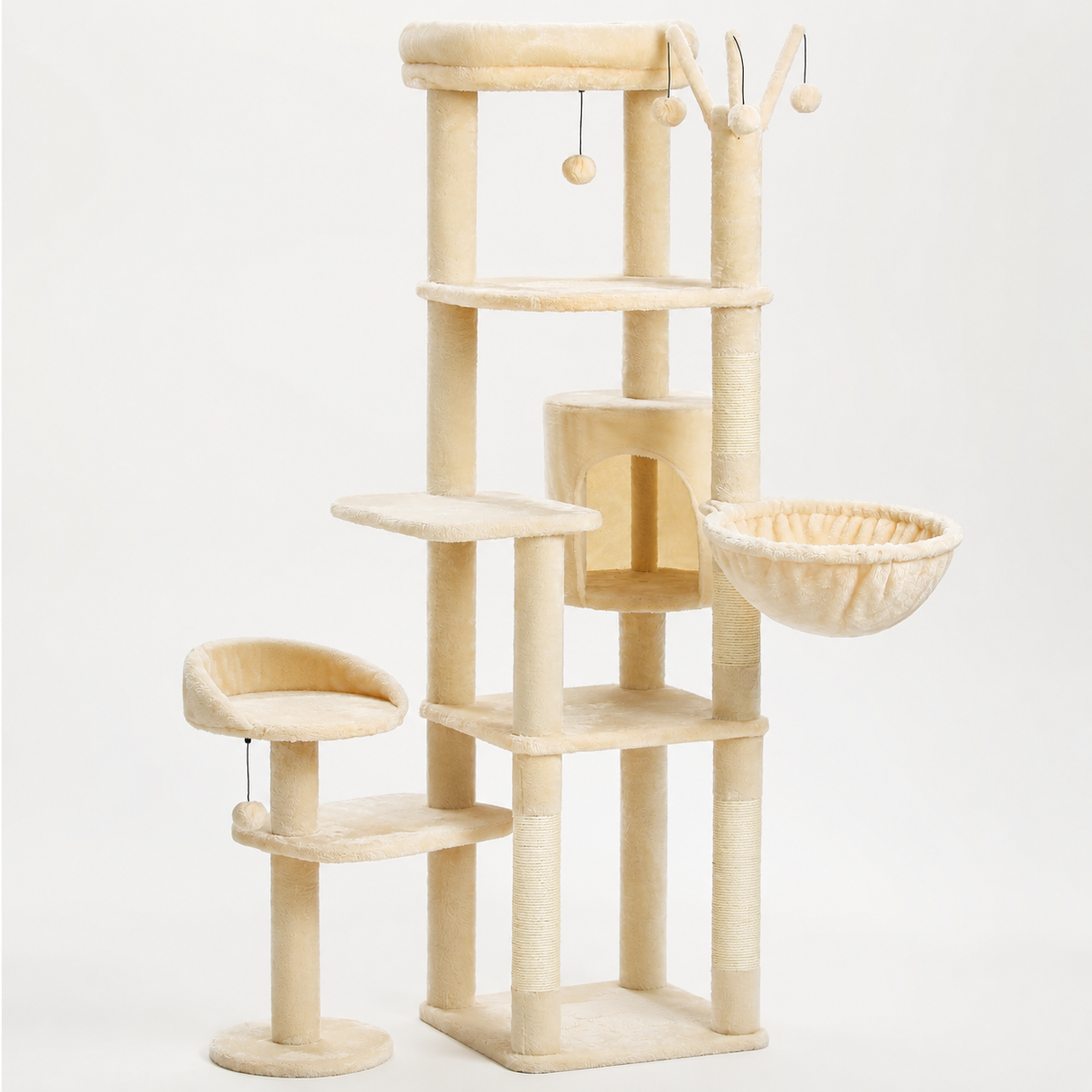 Multi-Level Cat Tree with Condo & Scratching Posts
