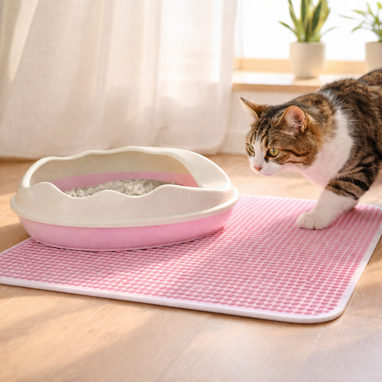 Double Layer Cat Litter Mat - Waterproof Anti-Tracking Mat