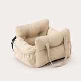 Dog Car Seat Bed - Booster Seat with Safety Belt