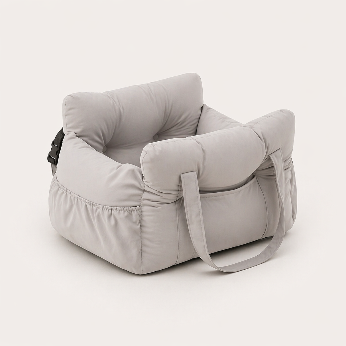 Dog Car Seat Bed - Booster Seat with Safety Belt