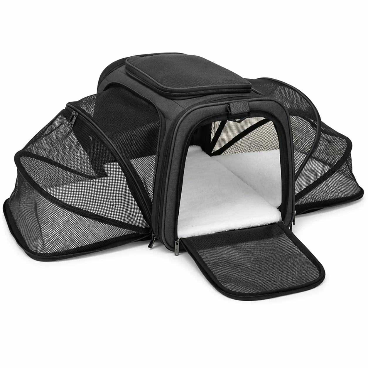 Expandable Pet Carrier Bag - Breathable Travel Comfort