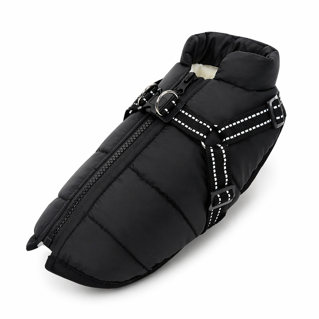 Winter Dog Jacket with Harness - Waterproof Coat