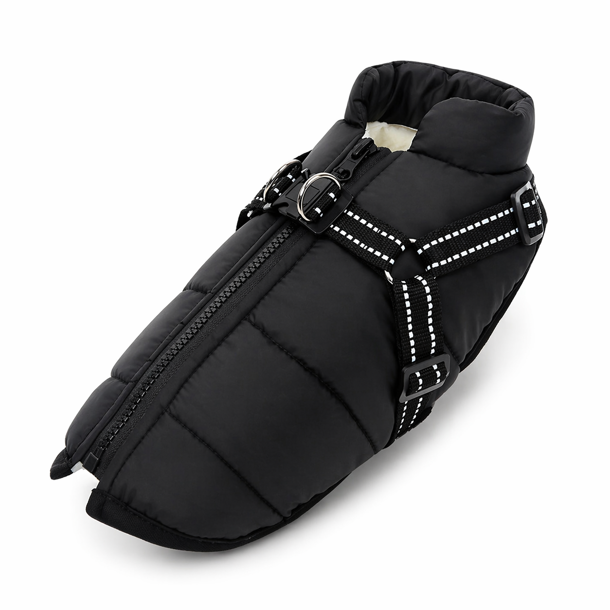 Winter Dog Jacket with Harness - Waterproof Coat