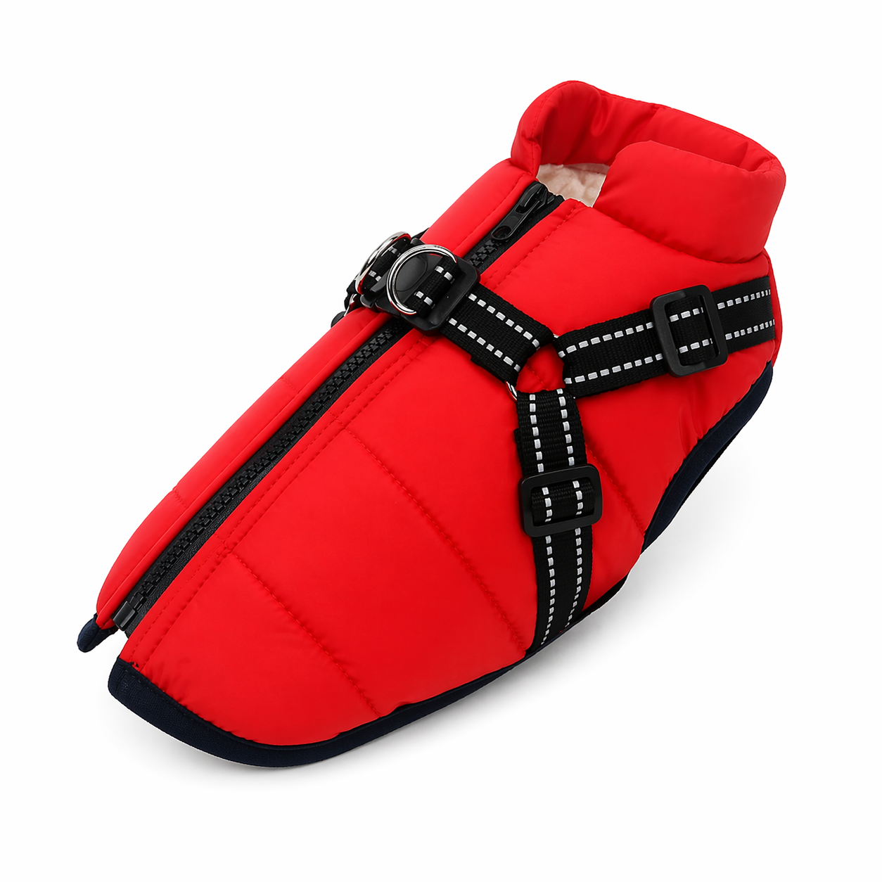 Winter Dog Jacket with Harness - Waterproof Coat