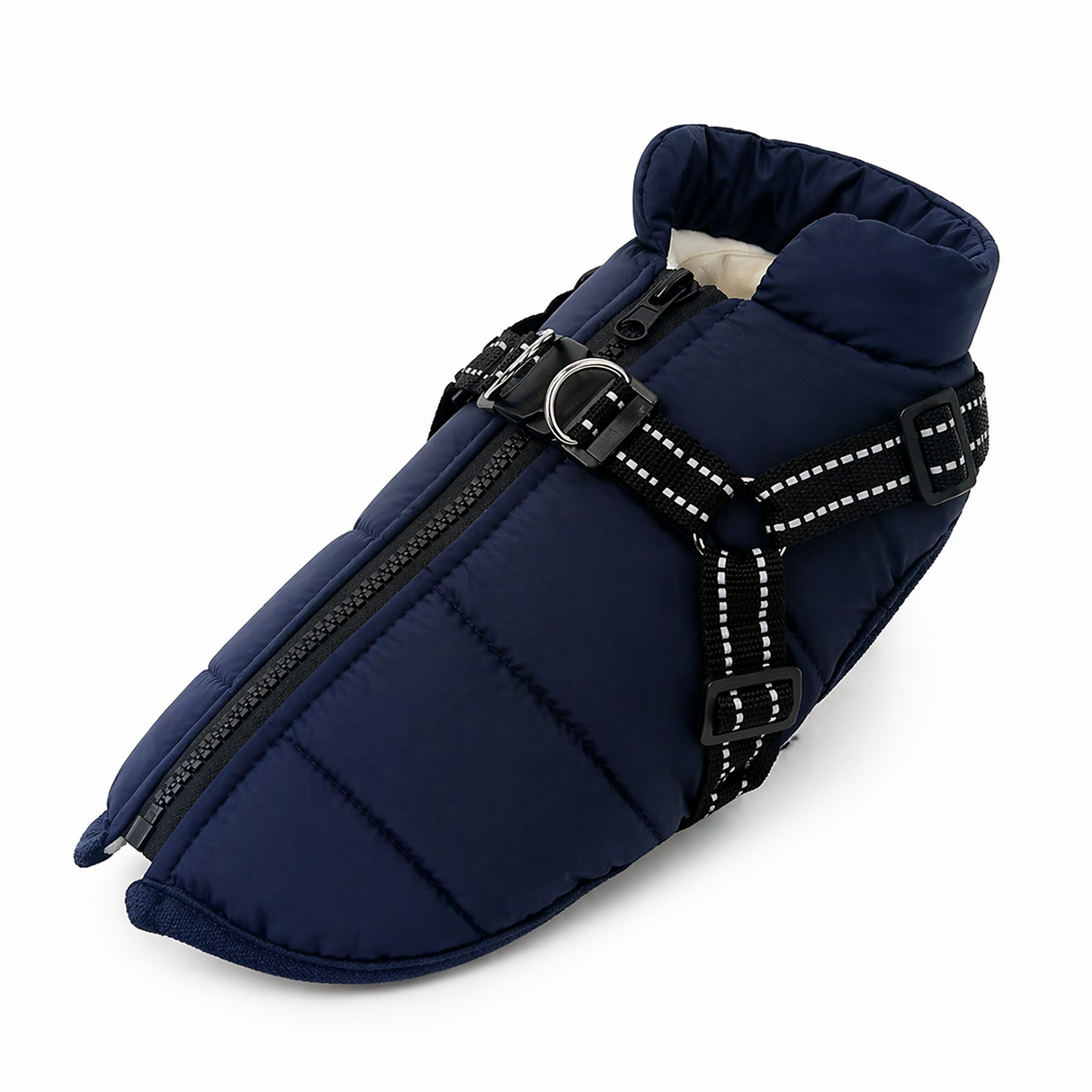 Winter Dog Jacket with Harness - Waterproof Coat