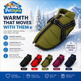 Winter Dog Jacket with Harness - Waterproof Coat
