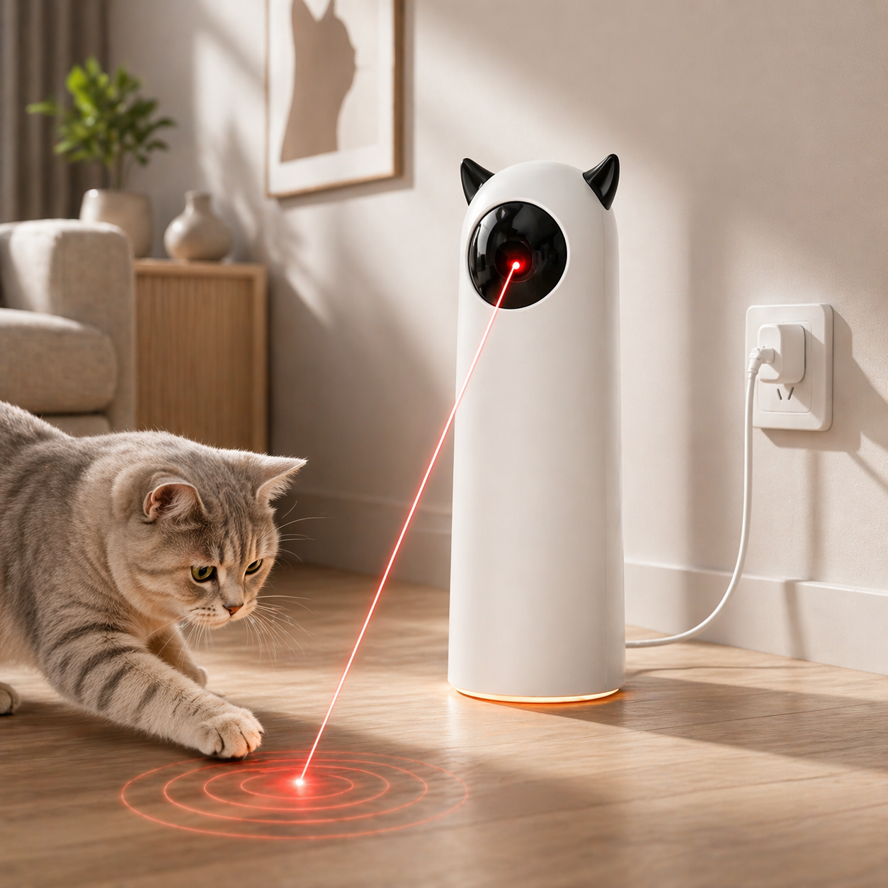Automatic Laser Cat Toy - Interactive Exercise Toy