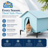Outdoor Insulated Cat House - Weatherproof Shelter