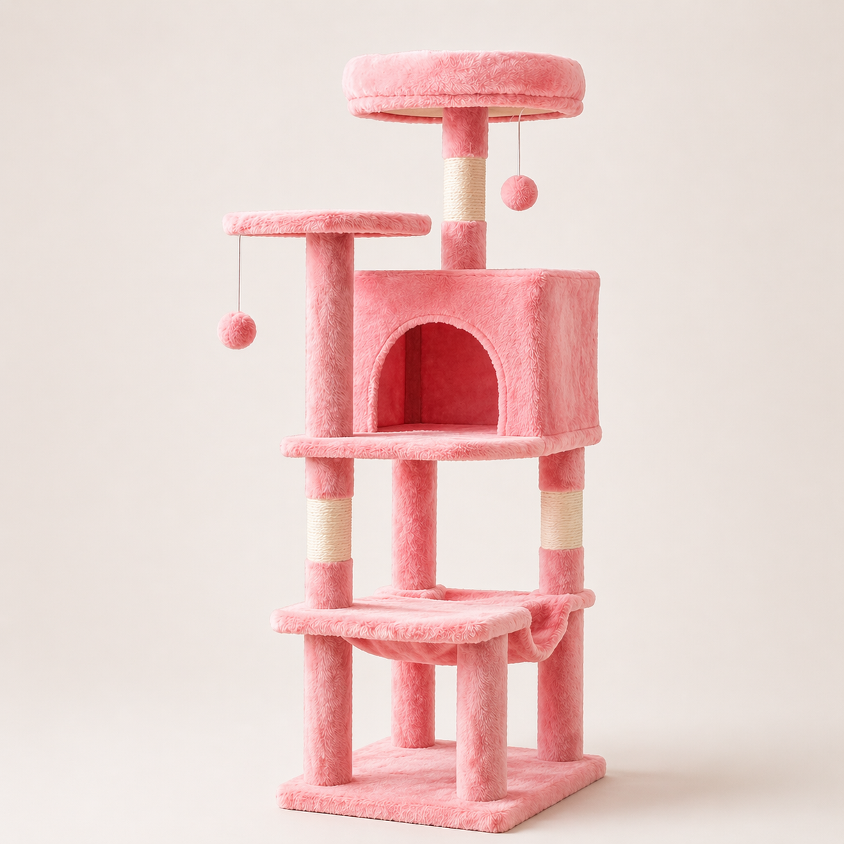 Tall Cat Tree Tower - Climbing Play Center for Indoor Cats