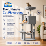 Tall Cat Tree Tower - Climbing Play Center for Indoor Cats