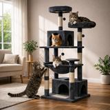 Large Cat Tree Tower - Multi-Level Scratching Post & Condo