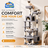 Large Cat Tree Tower - Multi-Level Scratching Post & Condo