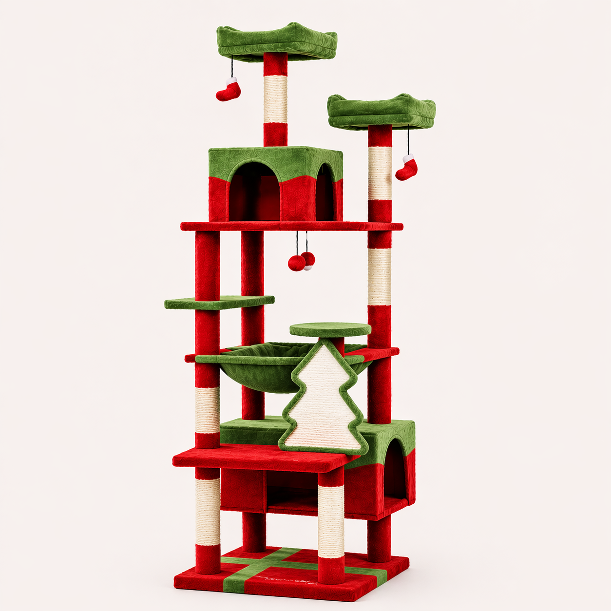 Large Cat Tree Tower - Multi-Level Scratching Post & Condo