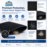 Double Layer Cat Litter Mat - Waterproof Anti-Tracking Mat