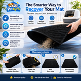 Double Layer Cat Litter Mat - Waterproof Anti-Tracking Mat