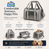 Airline Approved Pet Carrier - Soft Travel Bag for Cats & Dogs