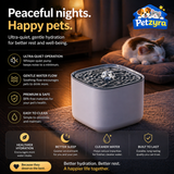 Automatic Cat Water Fountain - Quiet Filtered Drinking Fountain