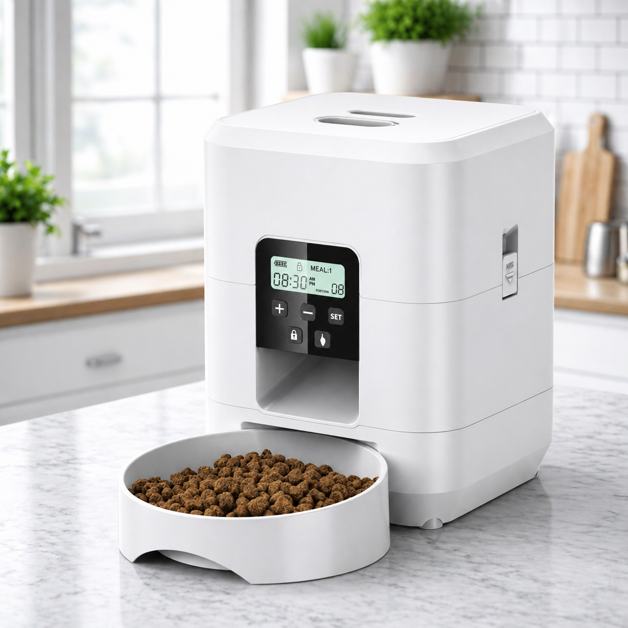 Automatic Pet Feeder - Timed Portion Dispenser for Cats & Dogs