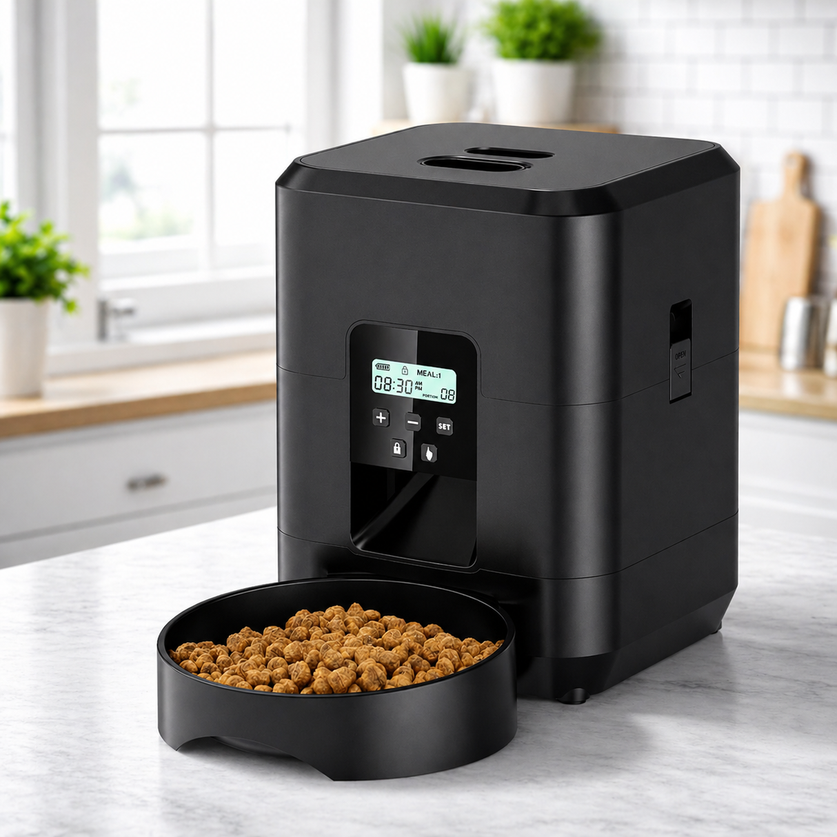 Automatic Pet Feeder - Timed Portion Dispenser for Cats & Dogs