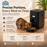 Automatic Pet Feeder - Timed Portion Dispenser for Cats & Dogs