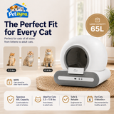 Self-Cleaning Cat Litter Box - Automatic App-Controlled