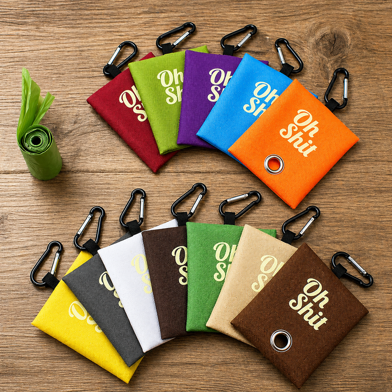 Portable Poop Bag Holder - Clip-On Waste Dispenser