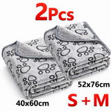 Paw Print Pet Blanket - Soft Warm Blanket for Cats & Dogs