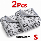 Paw Print Pet Blanket - Soft Warm Blanket for Cats & Dogs