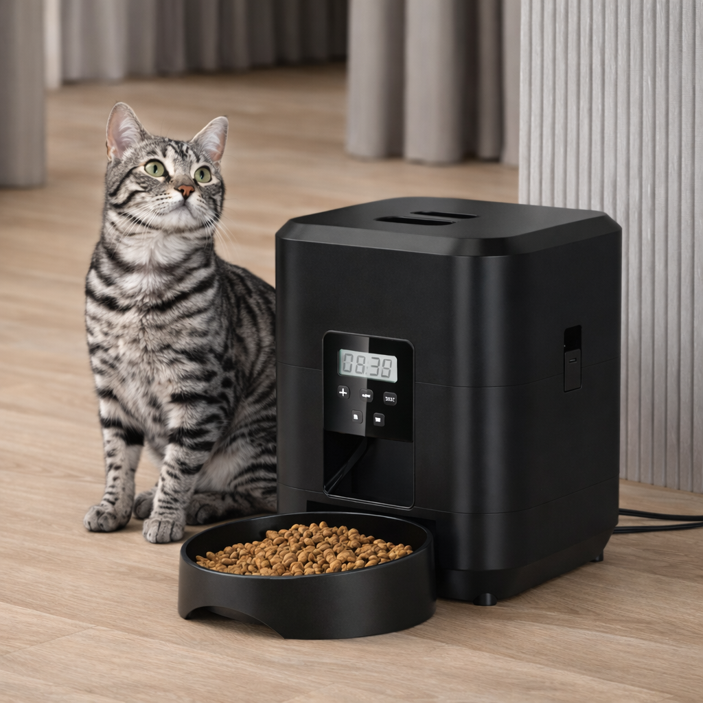 Automatic Pet Feeder - Timed Portion Dispenser for Cats & Dogs