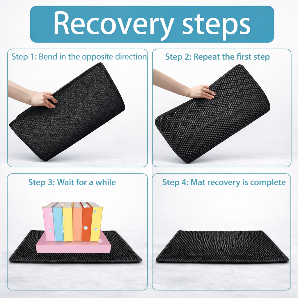 Double Layer Cat Litter Mat - Waterproof Anti-Tracking Mat