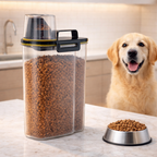 Airtight Pet Food Storage Container - Keeps Cat & Dog Food Fresh