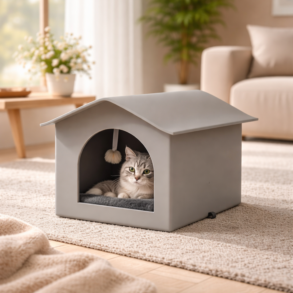 Outdoor Insulated Cat House - Weatherproof Shelter