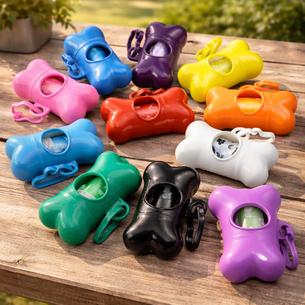 Bone-Shaped Poop Bag Dispenser - Dog Waste Holder