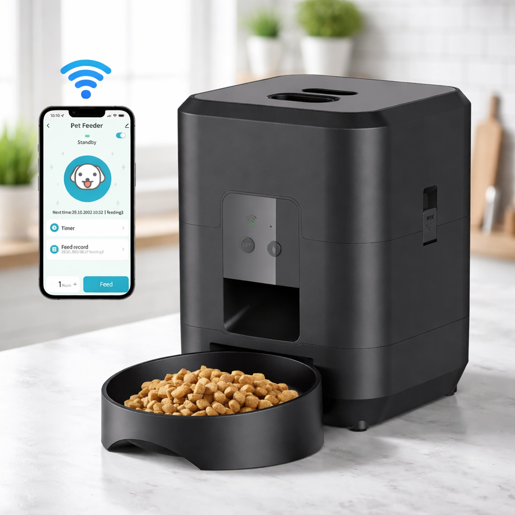 Automatic Pet Feeder - Timed Portion Dispenser for Cats & Dogs