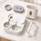 Automatic Food & Water Station - Gravity Feeder for Cats & Dogs