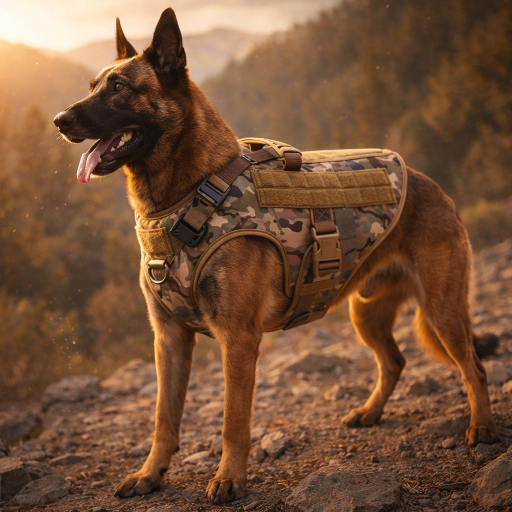 Large Dog Harness & Leash Set - Training Walking Vest