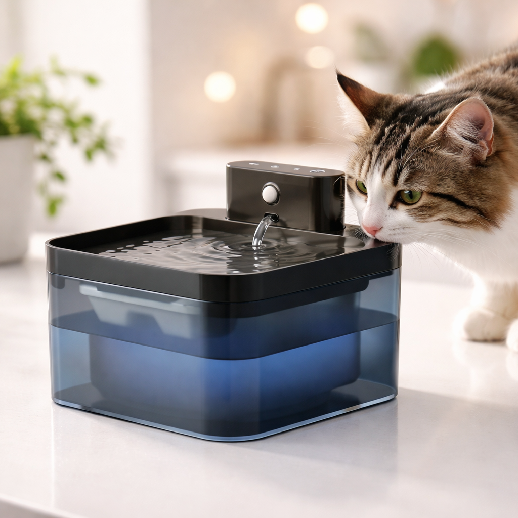 Wireless Cat Water Fountain - Motion Sensor Drinking Fountain