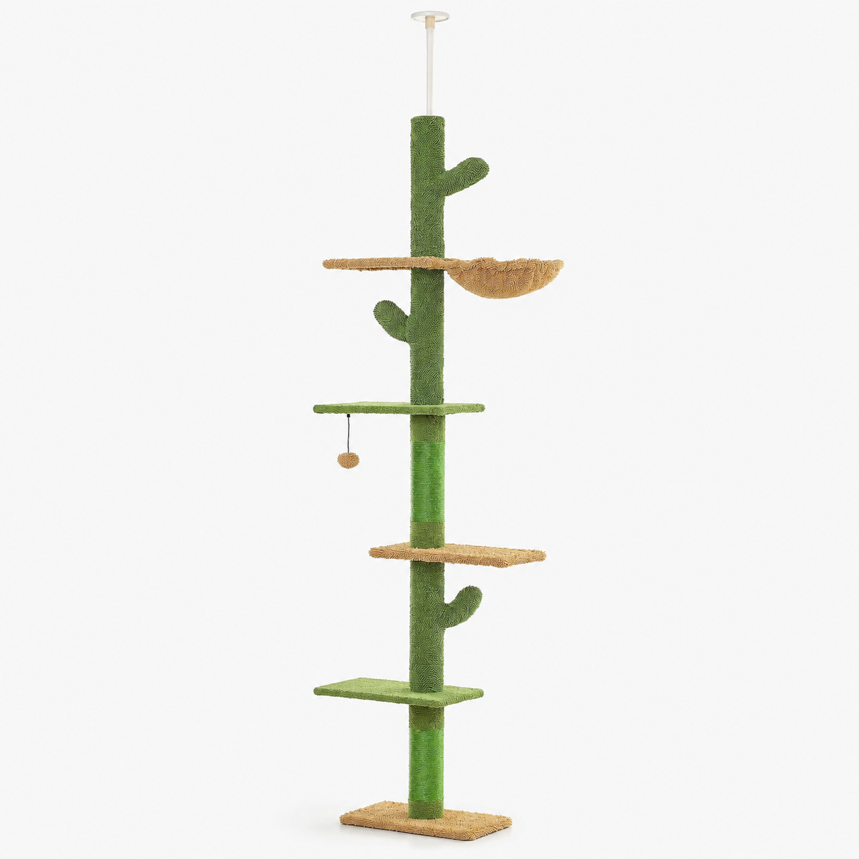 Cactus Cat Tree - Floor-to-Ceiling Climbing Tower