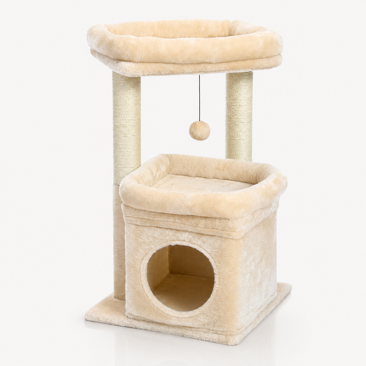 Compact Cat Tree - Cat Condo with Perch