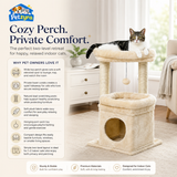 Compact Cat Tree - Cat Condo with Perch