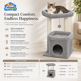 Compact Cat Tree - Cat Condo with Perch
