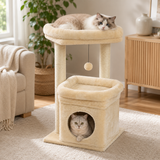 Compact Cat Tree - Cat Condo with Perch
