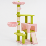 Flower Cat Tree - Condo, Perch & Scratching Ramp