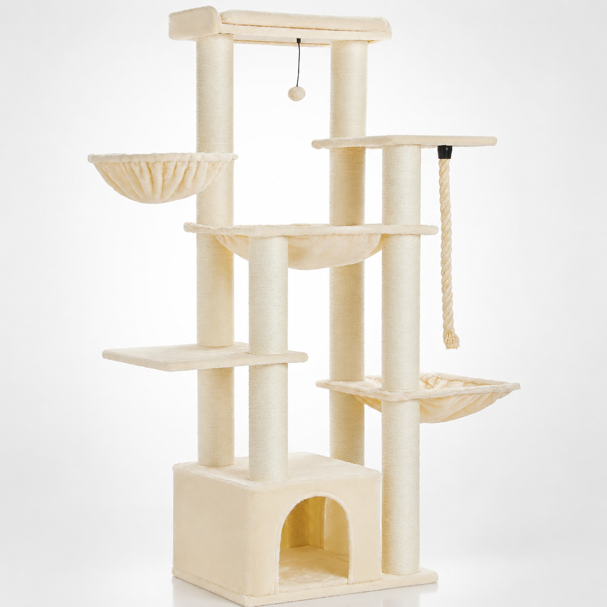 Large Cat Tree - Heavy-Duty Multi-Level Tower