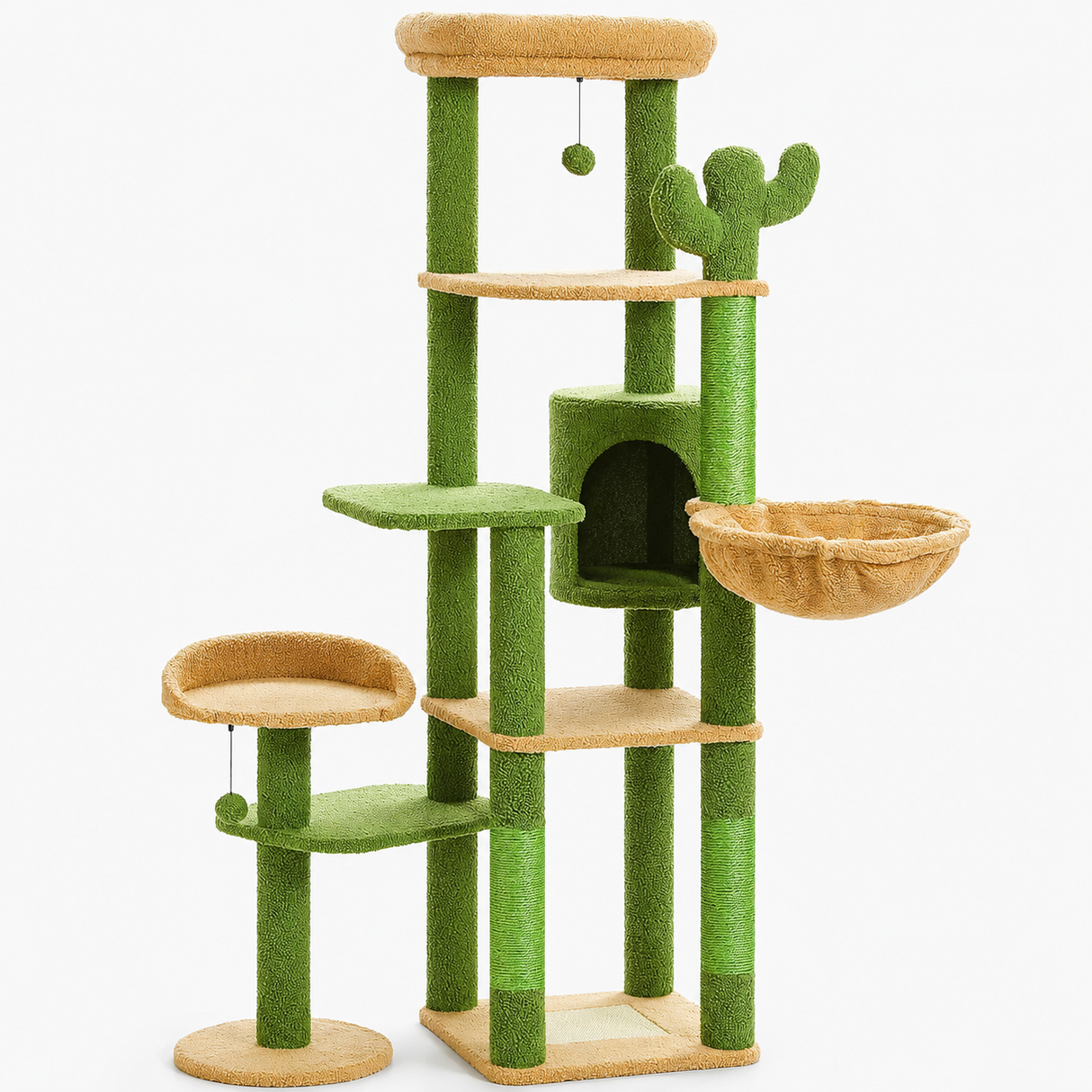 Multi-Level Cat Tree with Condo & Scratching Posts