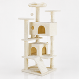 Large Multi-Level Cat Tree with Condos & Scratching Posts