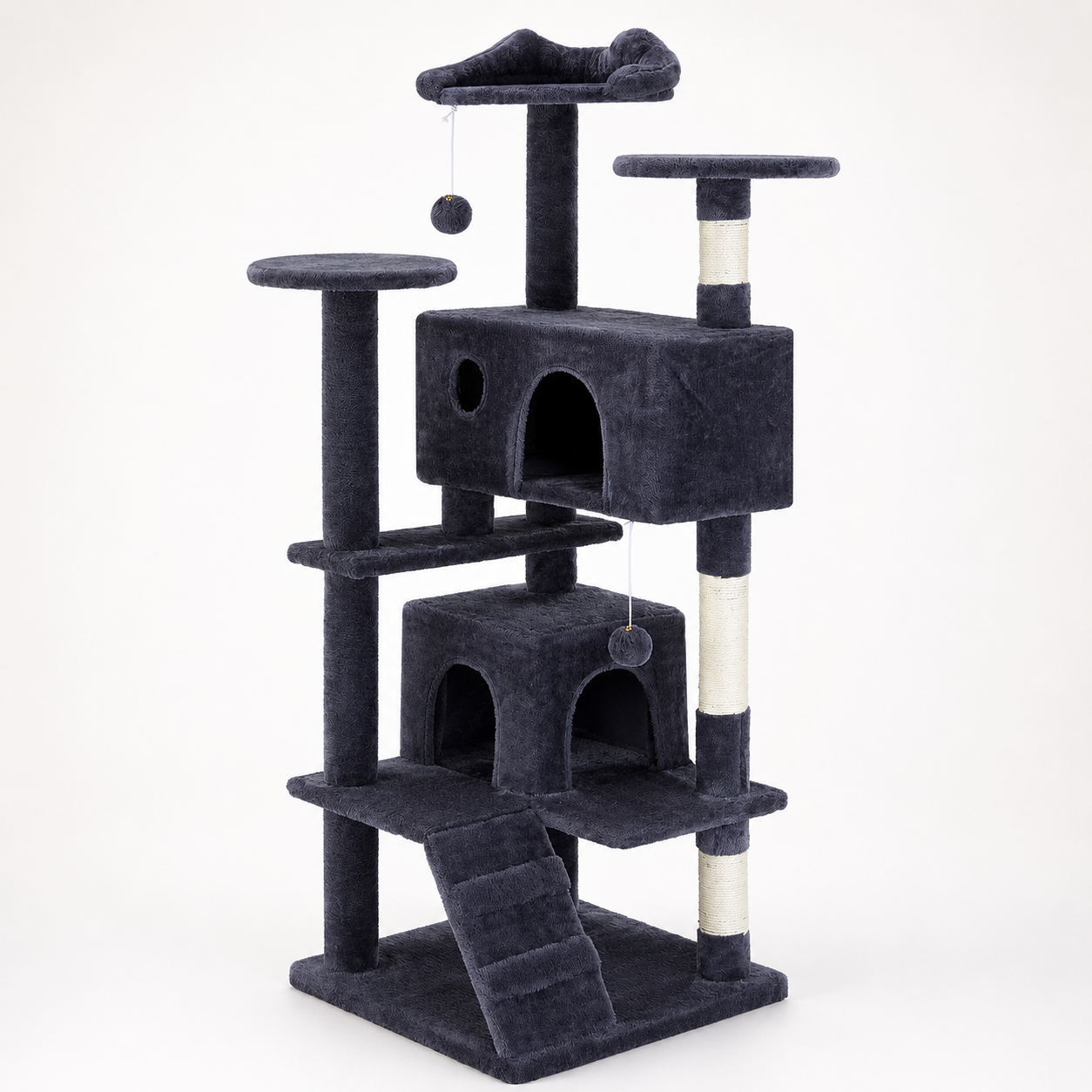 Large Multi-Level Cat Tree with Condos & Scratching Posts